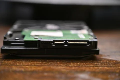 Computer Hard Drive Socket - HDD Socket Close Up and Detail Stock Photos