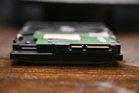 Computer Hard Drive Socket - HDD Socket Close Up and Detail 스톡 사진
