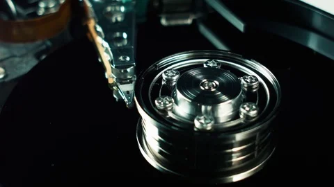 Computer hard drive. Technology, computer systems. Cloud storage. Binary code Video stock 75347468