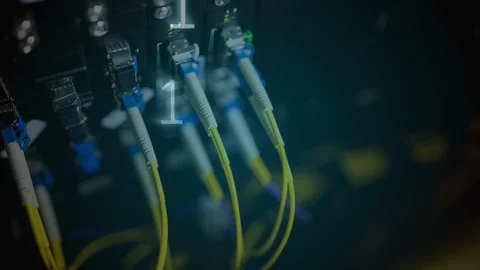 Computer hardware and wires with numbers Stock Footage 100013432