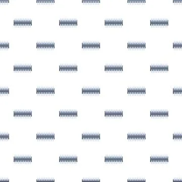 Computer hardware chips creating a technology electronic pattern Stockillustratie