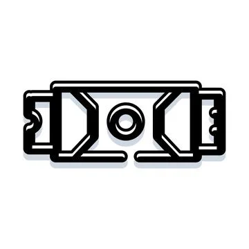 Computer hardware component featuring m.2 nvme storage icon 스톡 일러스트