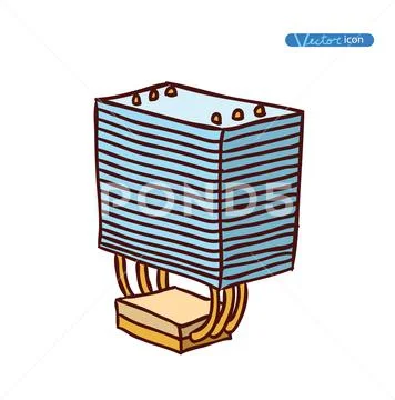 Computer Hardware Icons. PC Components. Stock Illustration