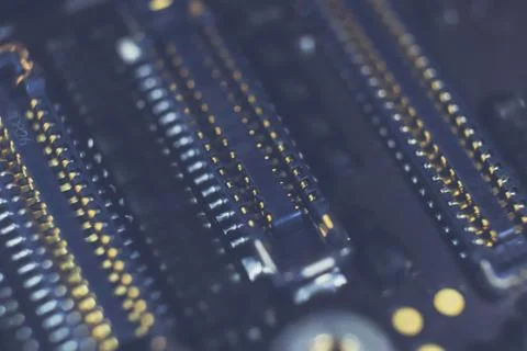 Computer Hardware Macro Closeup Texture. Stock Photos