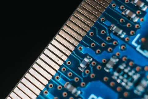 Computer Hardware Macro Closeup Texture. Stock Photos