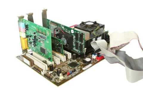 Computer hardware. Stock Photos