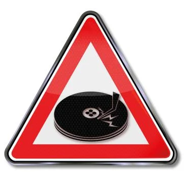 Computer head crash and broken hard disk Stock Illustration