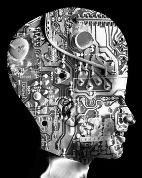 Computer Head Stock Illustration