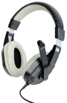 Computer headphones Stock Photos