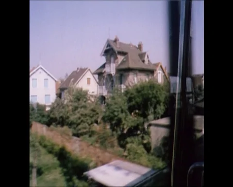 Computer helping engine driver to coordinate train movement, UK 1972 Stock Footage 133274367