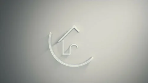 Computer Home Icon With Texture Fx Animation Stock Footage 159971262
