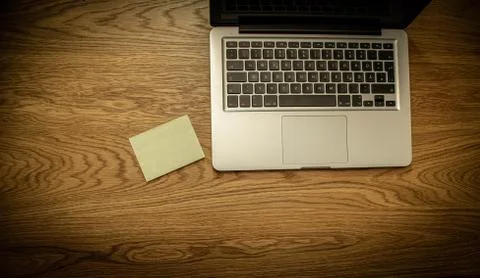 Computer at home office Stock Photos
