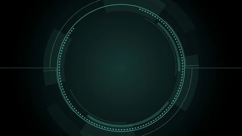 Computer Hud Globe Green Stock Footage 117447783