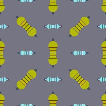 Computer IC chip template microchip seamless pattern background circuit board Stock Illustration