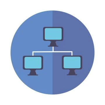 Computer icon block vector design Illustrazione stock