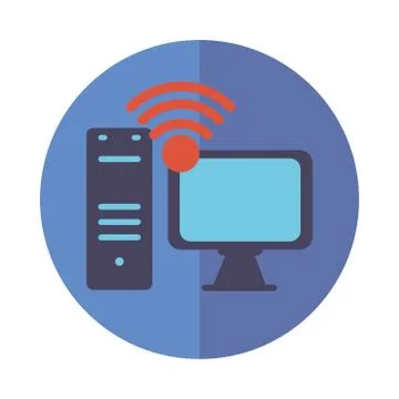 Computer icon block vector design Stock Illustration