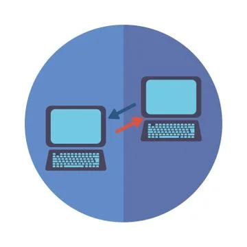 Computer icon block vector design Illustrazione stock