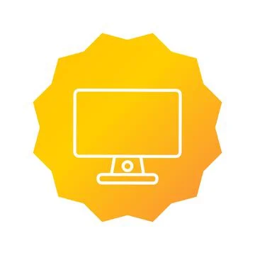 Computer icon. computer illustration. Flat vector icon. can use for, icon des Stockillustratie