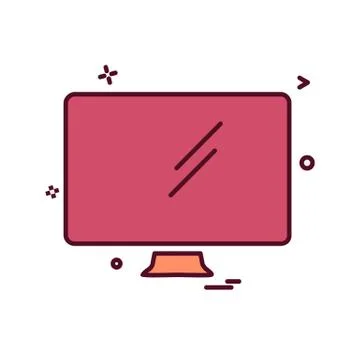Computer icon design vector Illustrazione stock