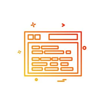 Computer icon design vector Illustrazione stock