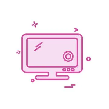 Computer icon design vector Illustrazione stock