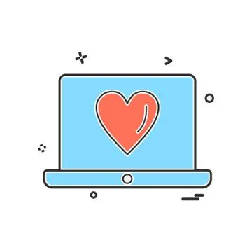 Computer icon design vector 库存插图