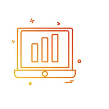 Computer icon design vector Illustrazione stock