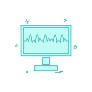 Computer icon design vector Ilustración de archivo