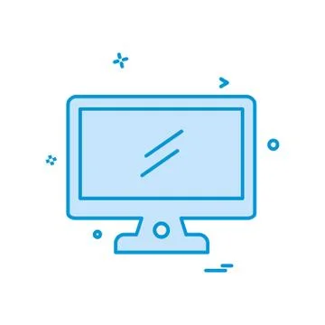 Computer icon design vector 스톡 일러스트
