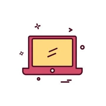 Computer icon design vector 스톡 일러스트