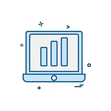 Computer icon design vector 스톡 일러스트