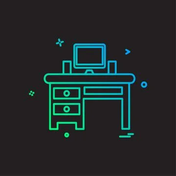 Computer icon design vector Illustrazione stock