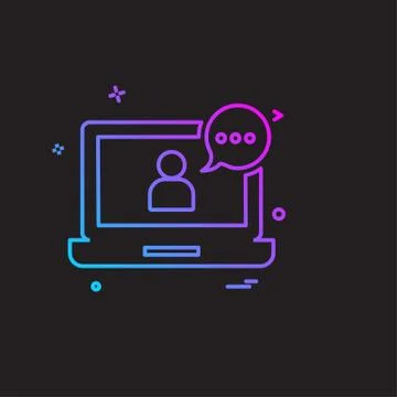 Computer icon design vector Illustrazione stock