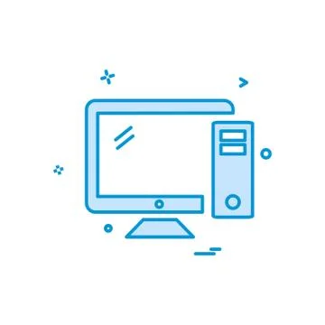 Computer icon design vector Stock Illustration