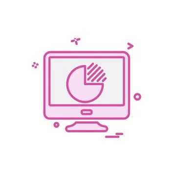 Computer icon design vector Illustrazione stock