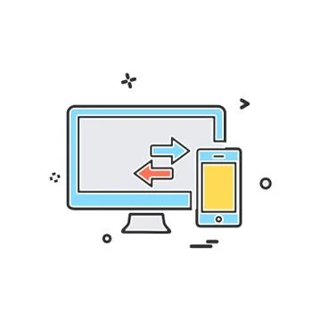 Computer icon design vector Illustrazione stock