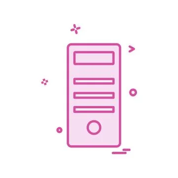 Computer icon design vector イラスト素材