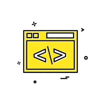Computer icon design vector Ilustración de archivo