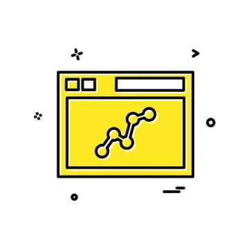 Computer icon design vector 스톡 일러스트