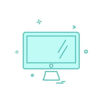 Computer icon design vector 스톡 일러스트