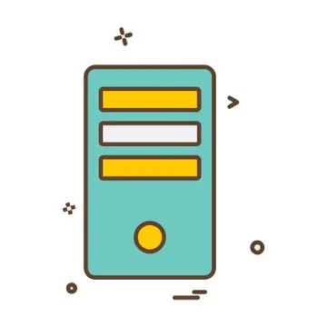 Computer icon design vector Ilustración de archivo