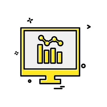 Computer icon design vector 库存插图