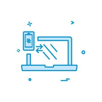 Computer icon design vector 스톡 일러스트