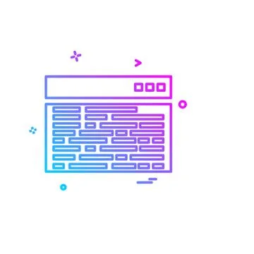 Computer icon design vector Ilustración de archivo