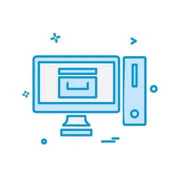 Computer icon design vector Stock Illustration
