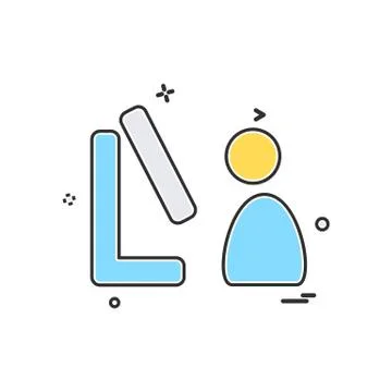 Computer icon design vector Illustrazione stock