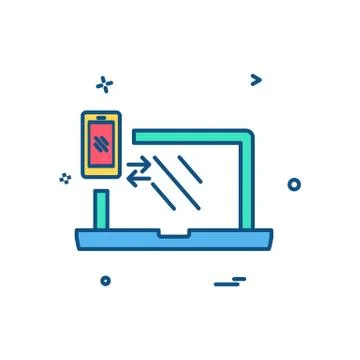 Computer icon design vector Ilustración de archivo