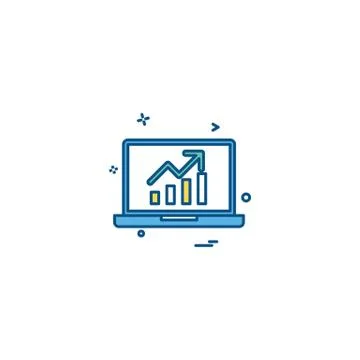 Computer icon design vector 스톡 일러스트