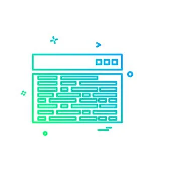 Computer icon design vector イラスト素材