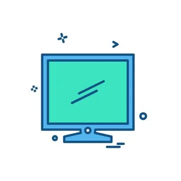 Computer icon design vector Illustrazione stock